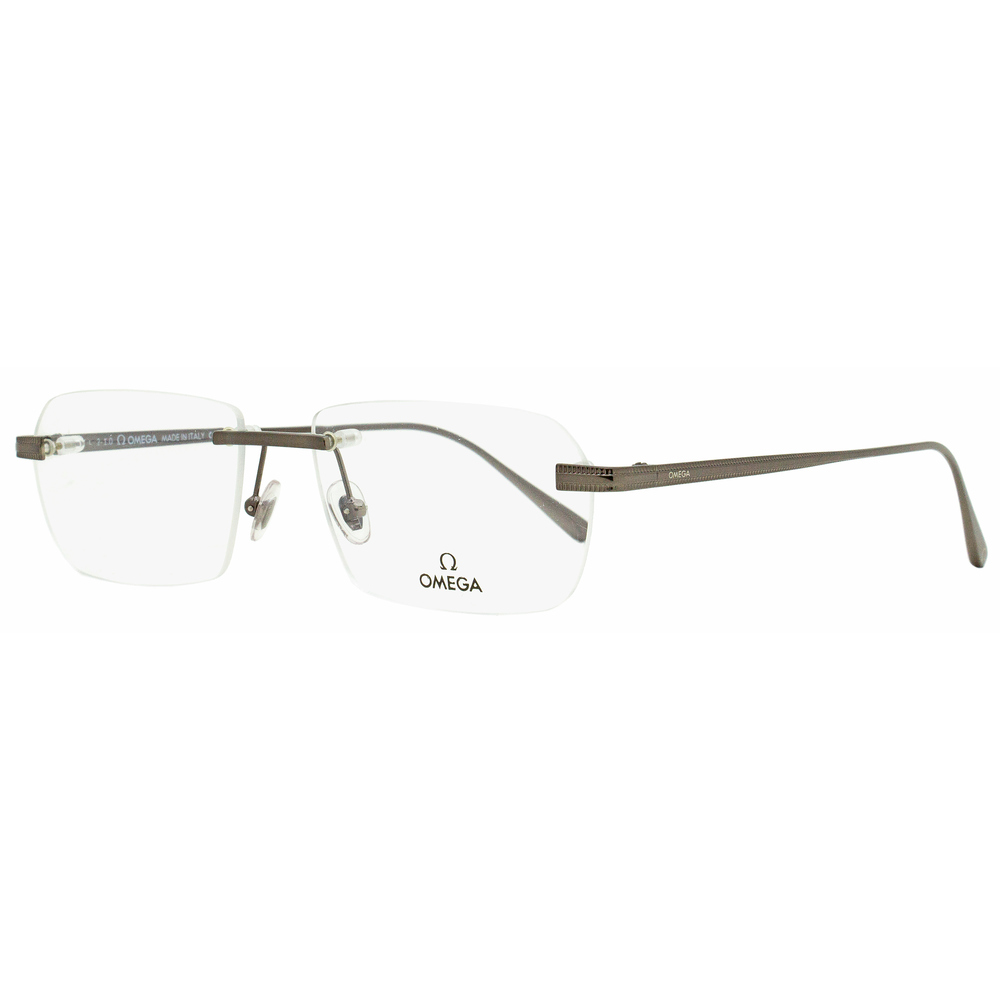 Omega Rimless Eyeglasses OM5015H 008 Gunmetal 56mm